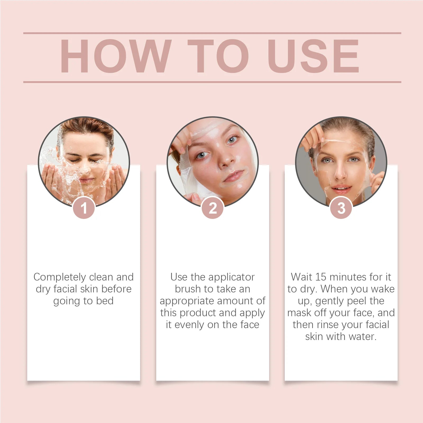 Hydrating Collagen Night Mask – Korean Peel-Off Skincare Set