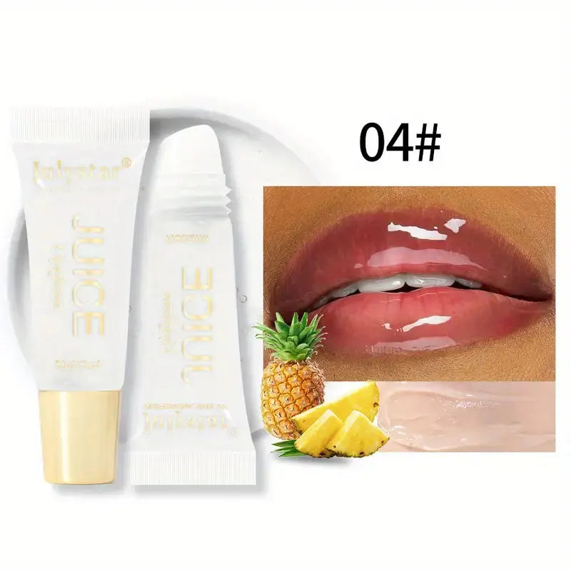 Julystar 6-Color Moisturizing Lip Oil Set – Long-Lasting, Fruity Mirror Shine