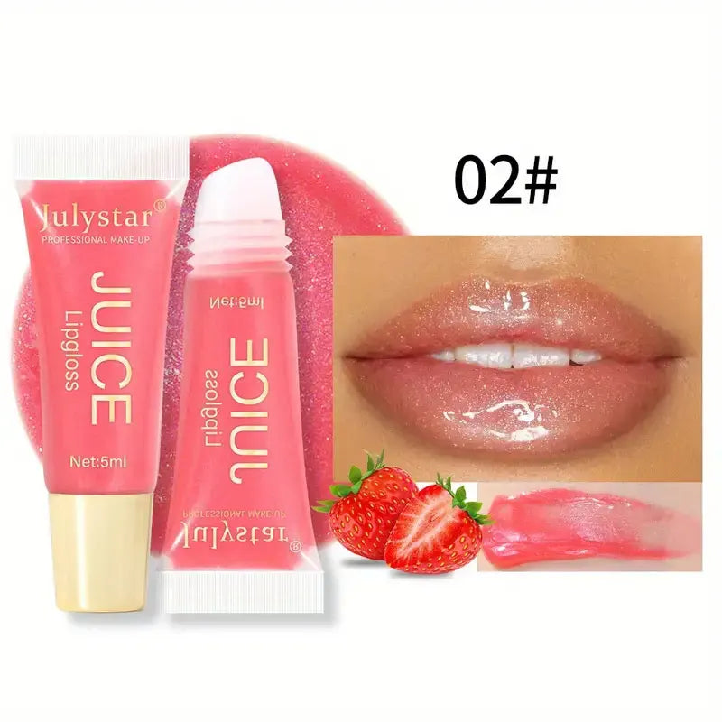 Julystar 6-Color Moisturizing Lip Oil Set – Long-Lasting, Fruity Mirror Shine