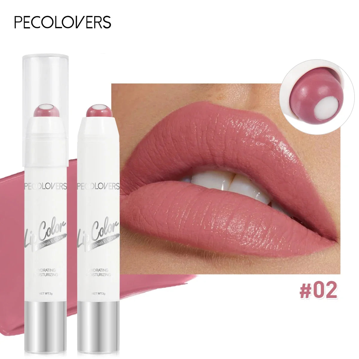 2-in-1 Matte Lipstick & Lip Balm – 6 Nude & Red Shades, Long-Lasting & Moisturizing