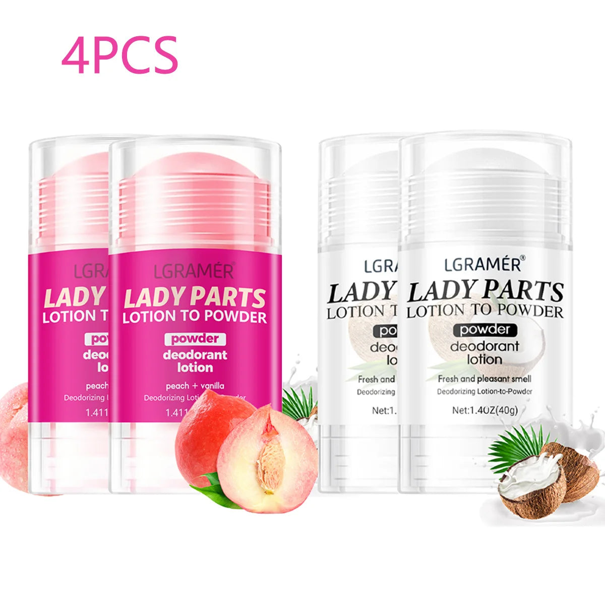 Peach Vanilla Deodorant Lotion for Women – Long-Lasting Fruity Fragrance & Skincare