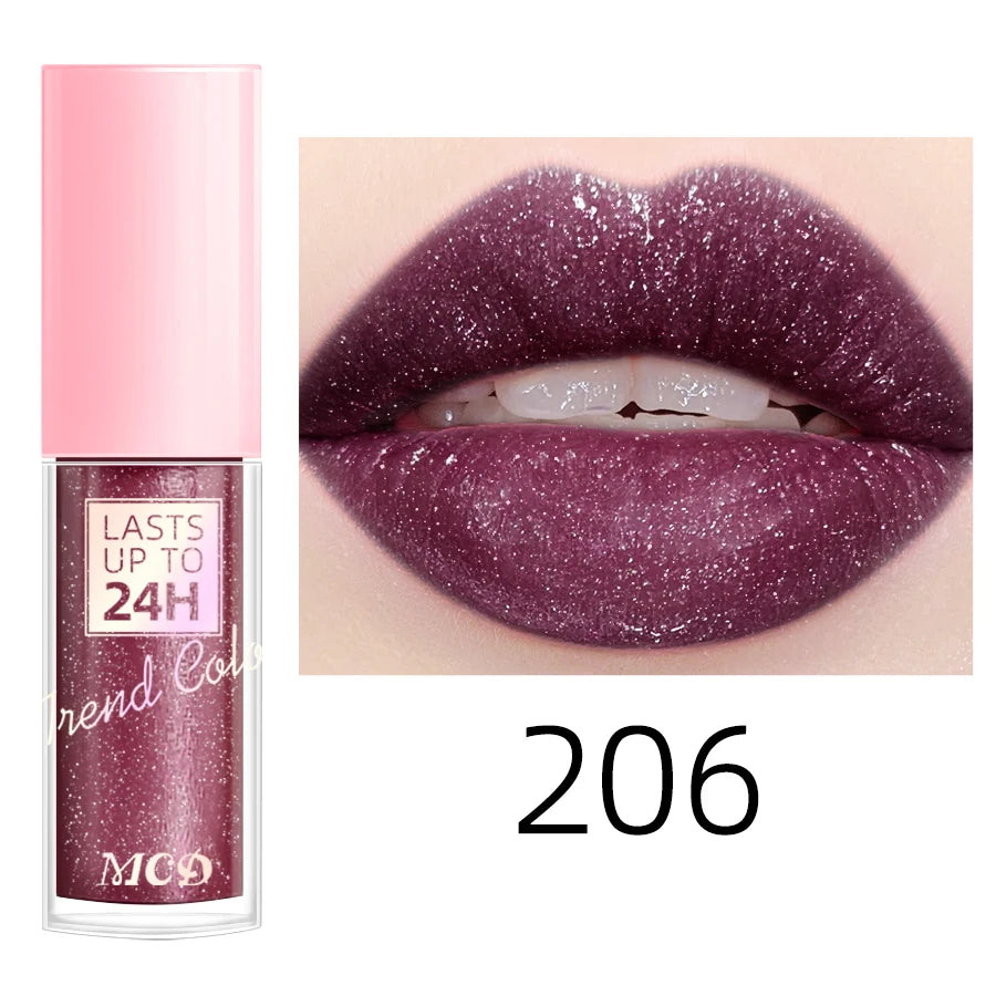 18-Color Waterproof Liquid Lipstick – Long-Lasting Lip Gloss & Moisturizing Lip Tint