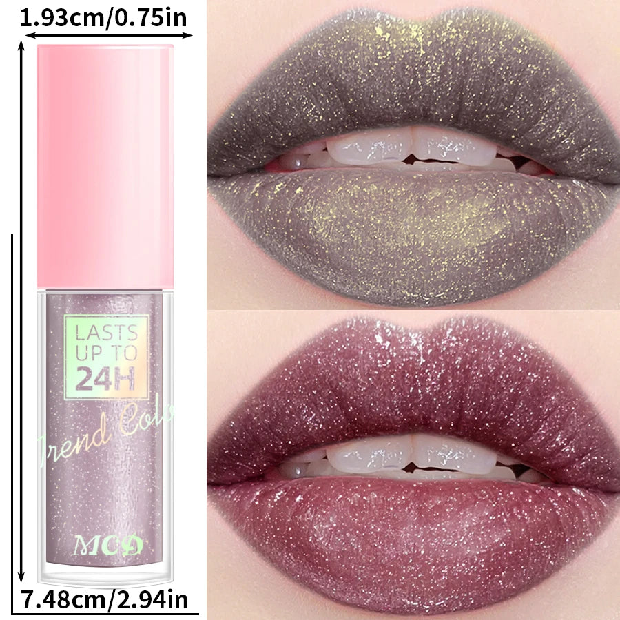 18-Color Waterproof Liquid Lipstick – Long-Lasting Lip Gloss & Moisturizing Lip Tint