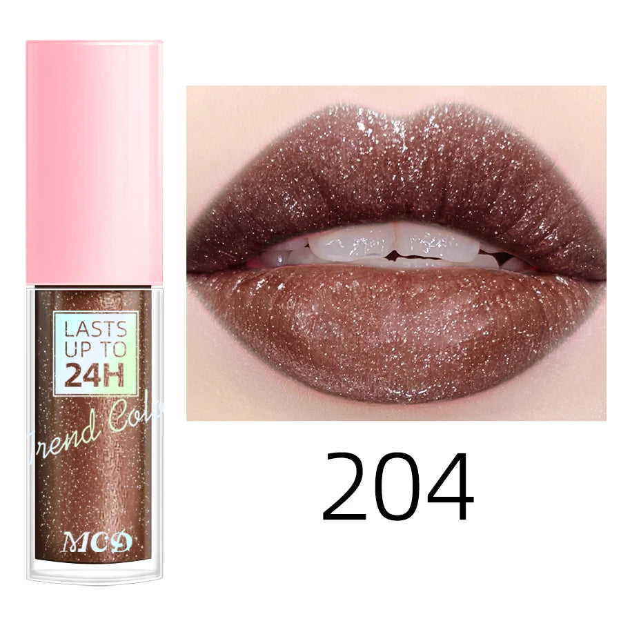 18-Color Waterproof Liquid Lipstick – Long-Lasting Lip Gloss & Moisturizing Lip Tint
