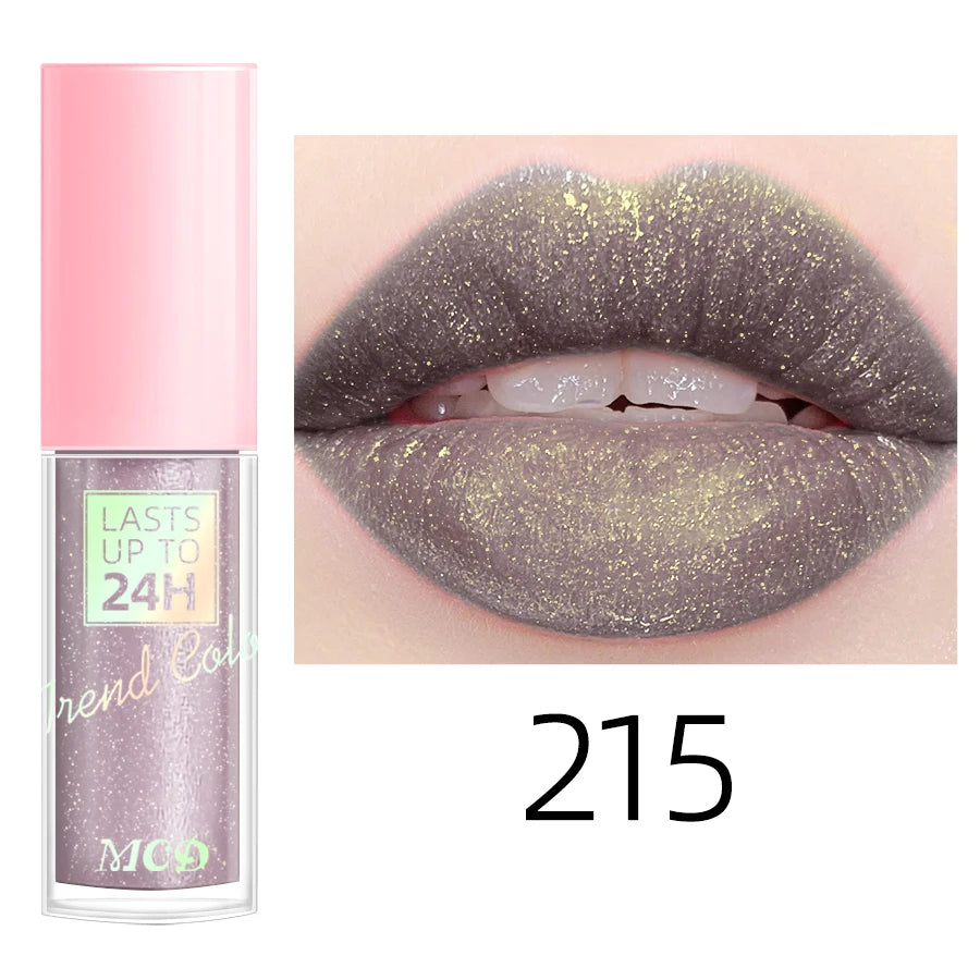 18-Color Waterproof Liquid Lipstick – Long-Lasting Lip Gloss & Moisturizing Lip Tint