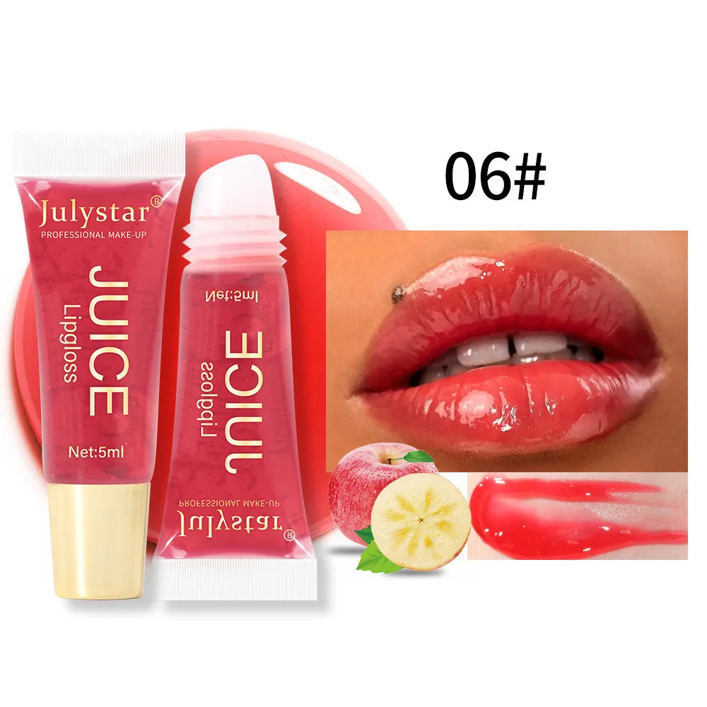Julystar 6-Color Moisturizing Lip Oil Set – Long-Lasting, Fruity Mirror Shine