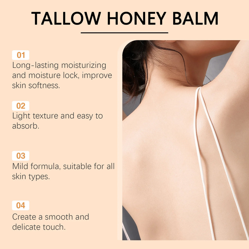 Honey & Beef Tallow Body Lotion – Brightening, Moisturizing & Soothing Formula