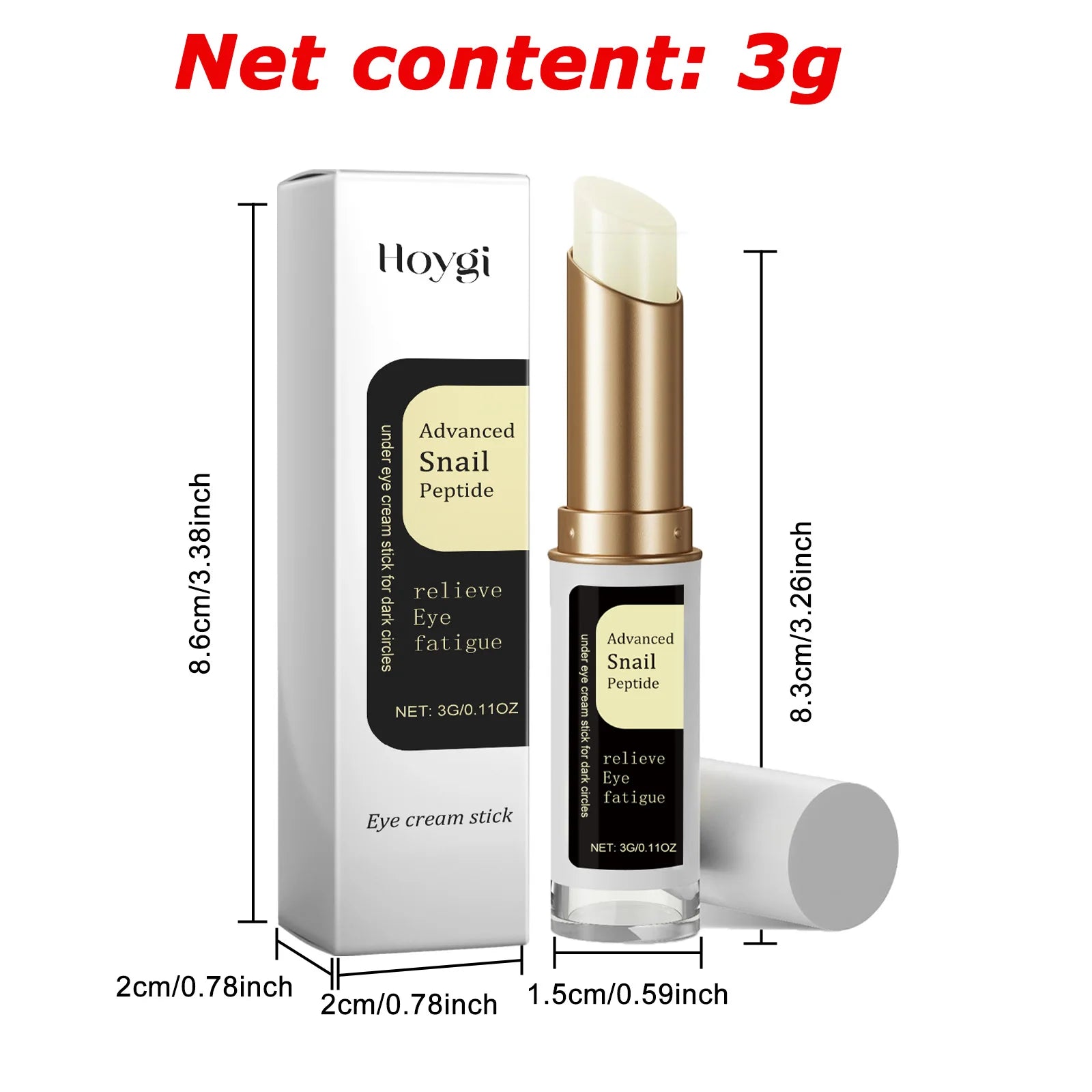Snail Collagen Eye Cream Stick – Anti-Wrinkle, Dark Circle & Puffiness Treatment
