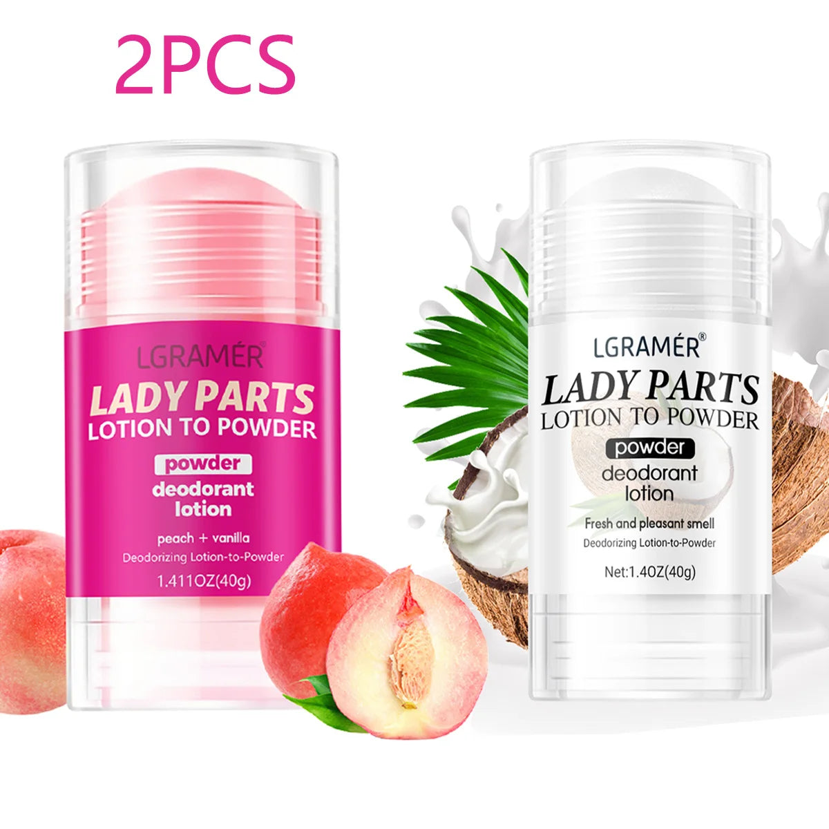Peach Vanilla Deodorant Lotion for Women – Long-Lasting Fruity Fragrance & Skincare