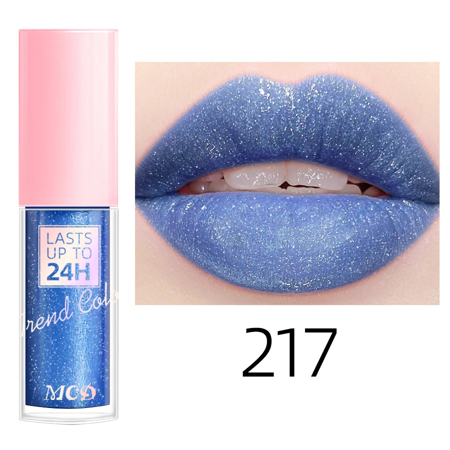 18-Color Waterproof Liquid Lipstick – Long-Lasting Lip Gloss & Moisturizing Lip Tint