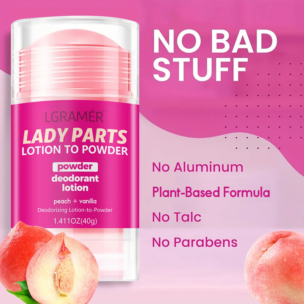 Peach Vanilla Deodorant Lotion for Women – Long-Lasting Fruity Fragrance & Skincare