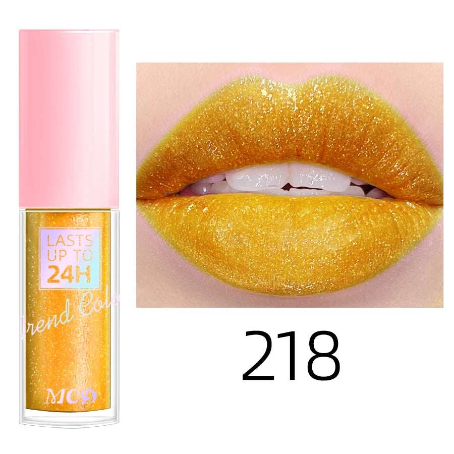18-Color Waterproof Liquid Lipstick – Long-Lasting Lip Gloss & Moisturizing Lip Tint