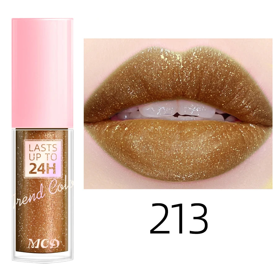 18-Color Waterproof Liquid Lipstick – Long-Lasting Lip Gloss & Moisturizing Lip Tint