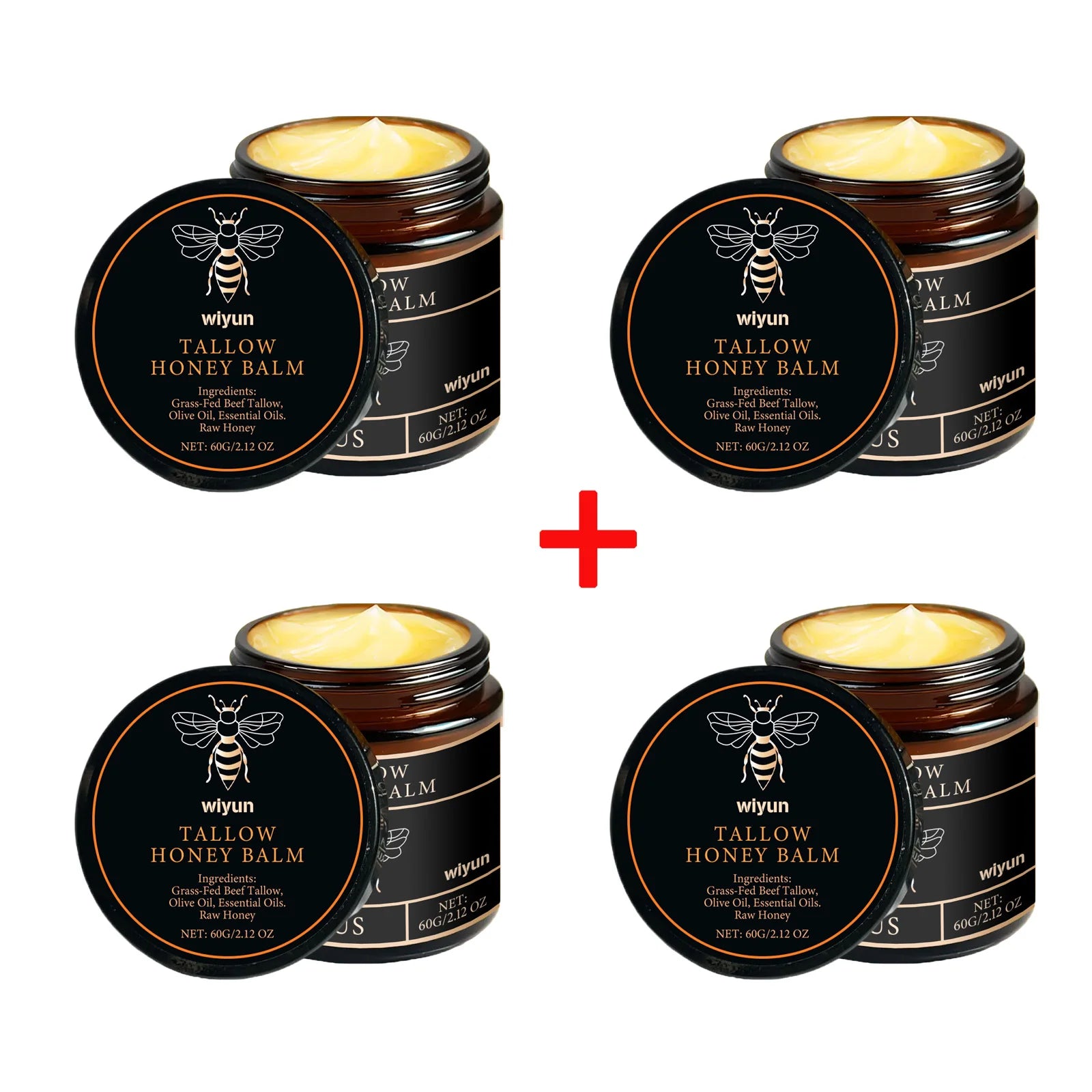 Honey & Beef Tallow Body Lotion – Brightening, Moisturizing & Soothing Formula