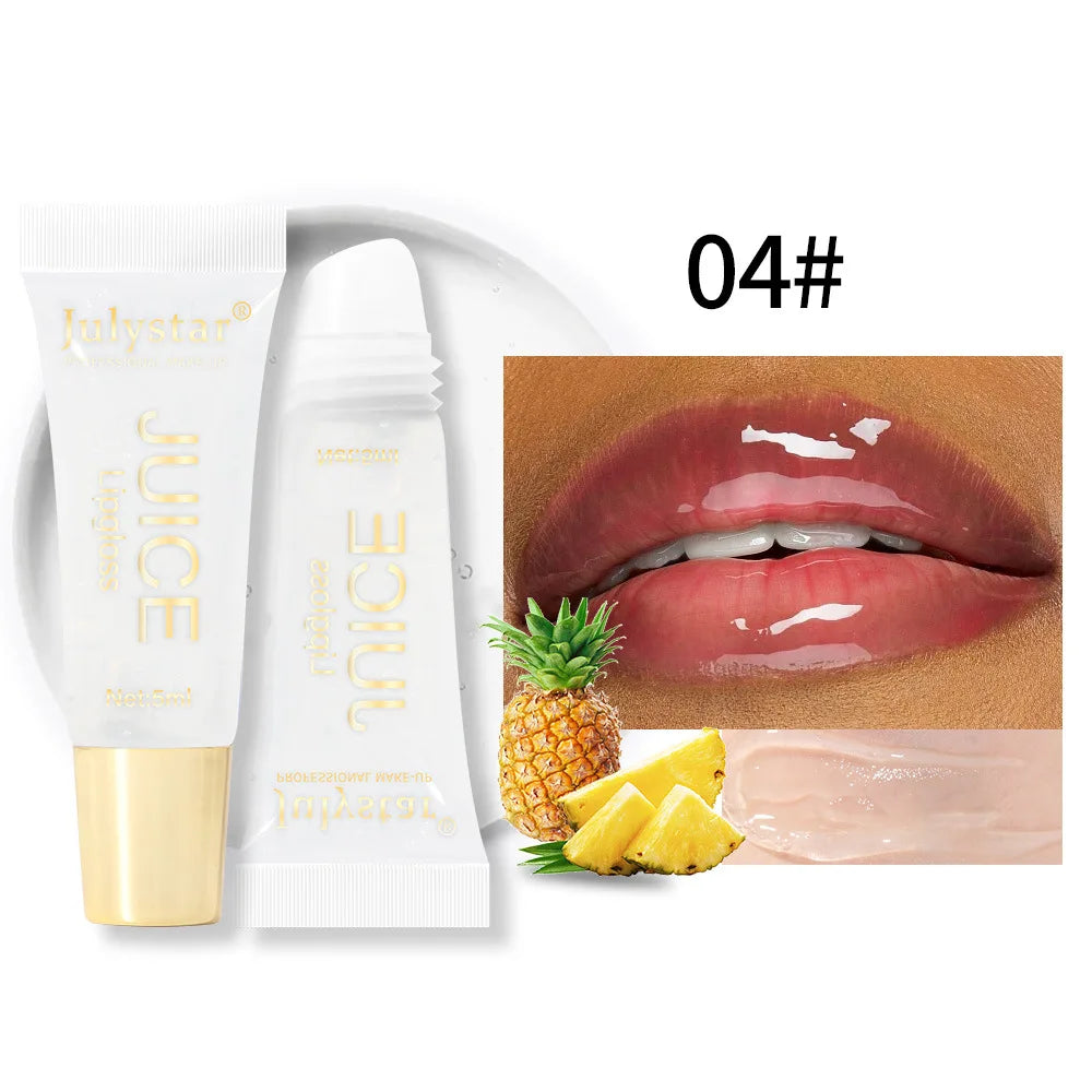 Julystar 6-Color Moisturizing Lip Oil Set – Long-Lasting, Fruity Mirror Shine