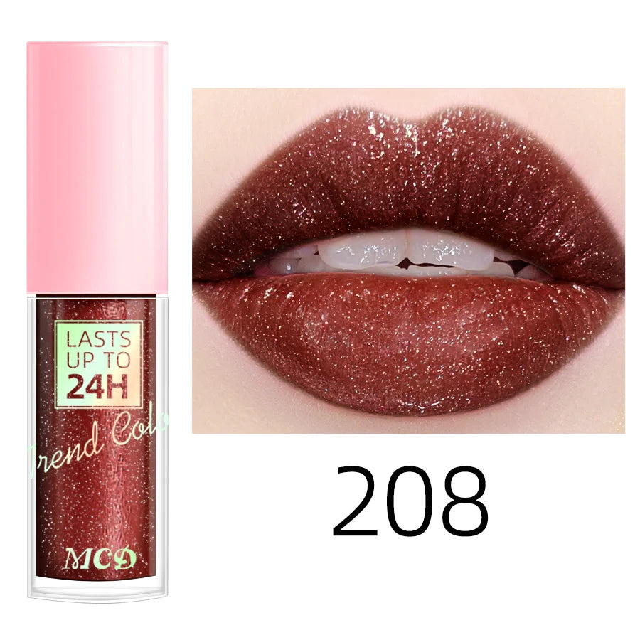 18-Color Waterproof Liquid Lipstick – Long-Lasting Lip Gloss & Moisturizing Lip Tint
