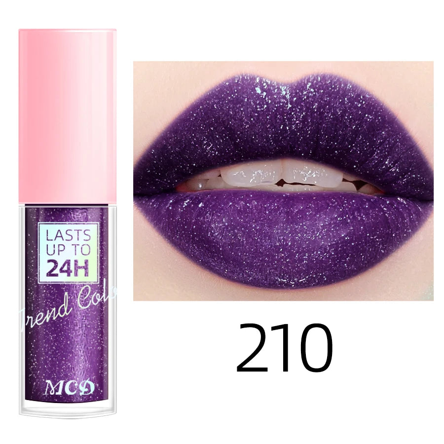 18-Color Waterproof Liquid Lipstick – Long-Lasting Lip Gloss & Moisturizing Lip Tint