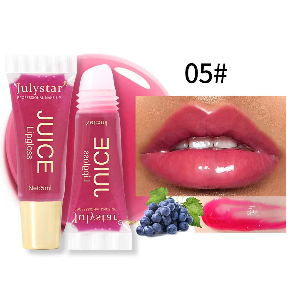 Julystar 6-Color Moisturizing Lip Oil Set – Long-Lasting, Fruity Mirror Shine