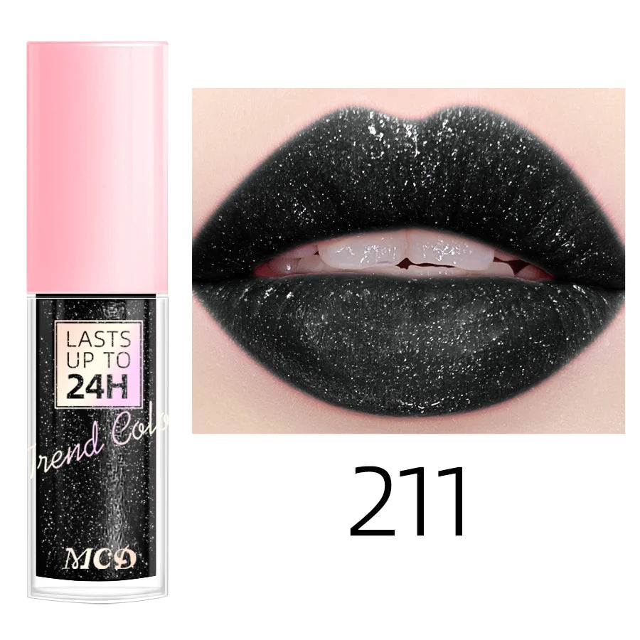 18-Color Waterproof Liquid Lipstick – Long-Lasting Lip Gloss & Moisturizing Lip Tint