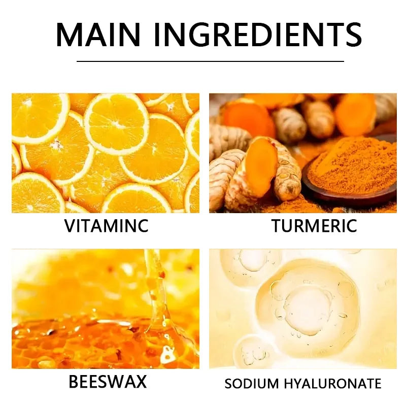 Vitamin C & Turmeric Hand & Foot Skin Mask – Moisturizing & Exfoliating Wax Cream (1/3/5/10 Pcs)