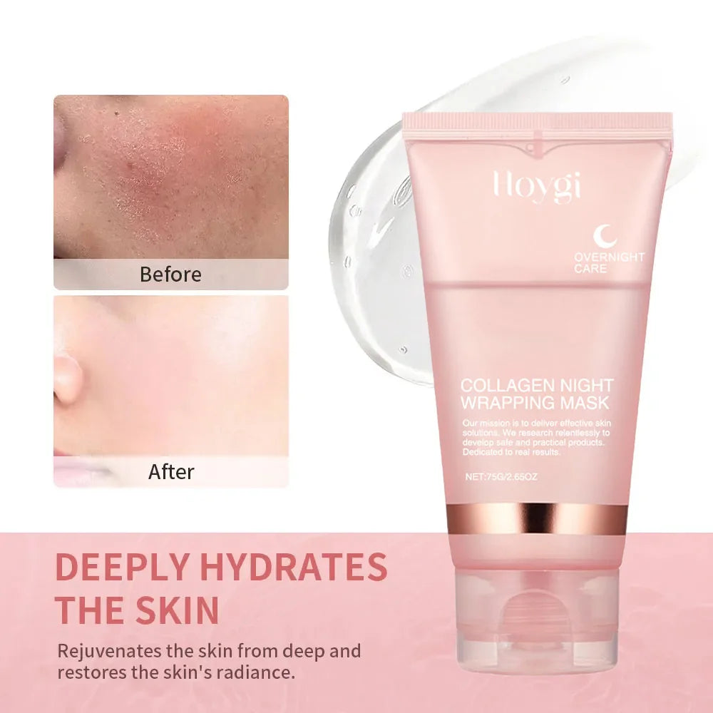 Hydrating Collagen Night Mask – Korean Peel-Off Skincare Set