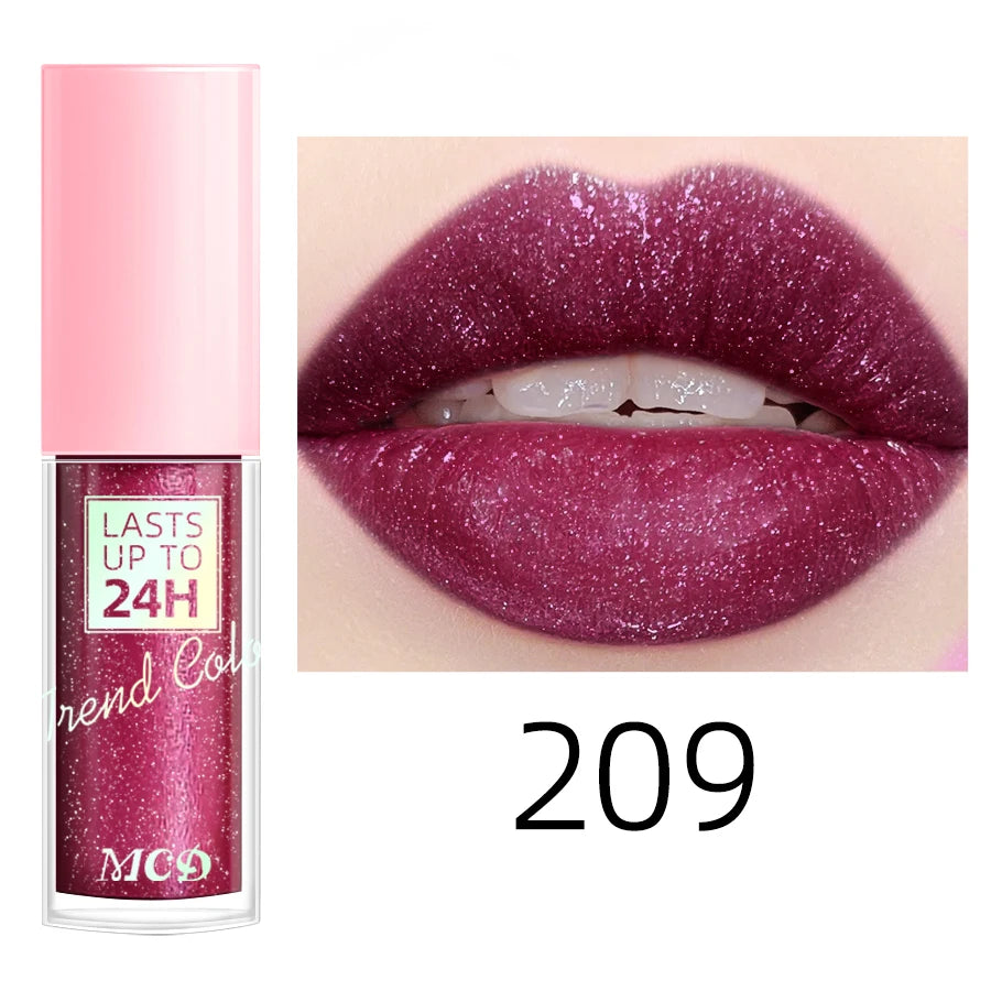 18-Color Waterproof Liquid Lipstick – Long-Lasting Lip Gloss & Moisturizing Lip Tint