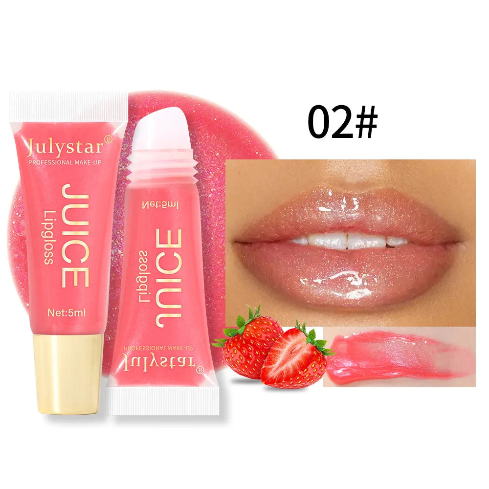 Julystar 6-Color Moisturizing Lip Oil Set – Long-Lasting, Fruity Mirror Shine