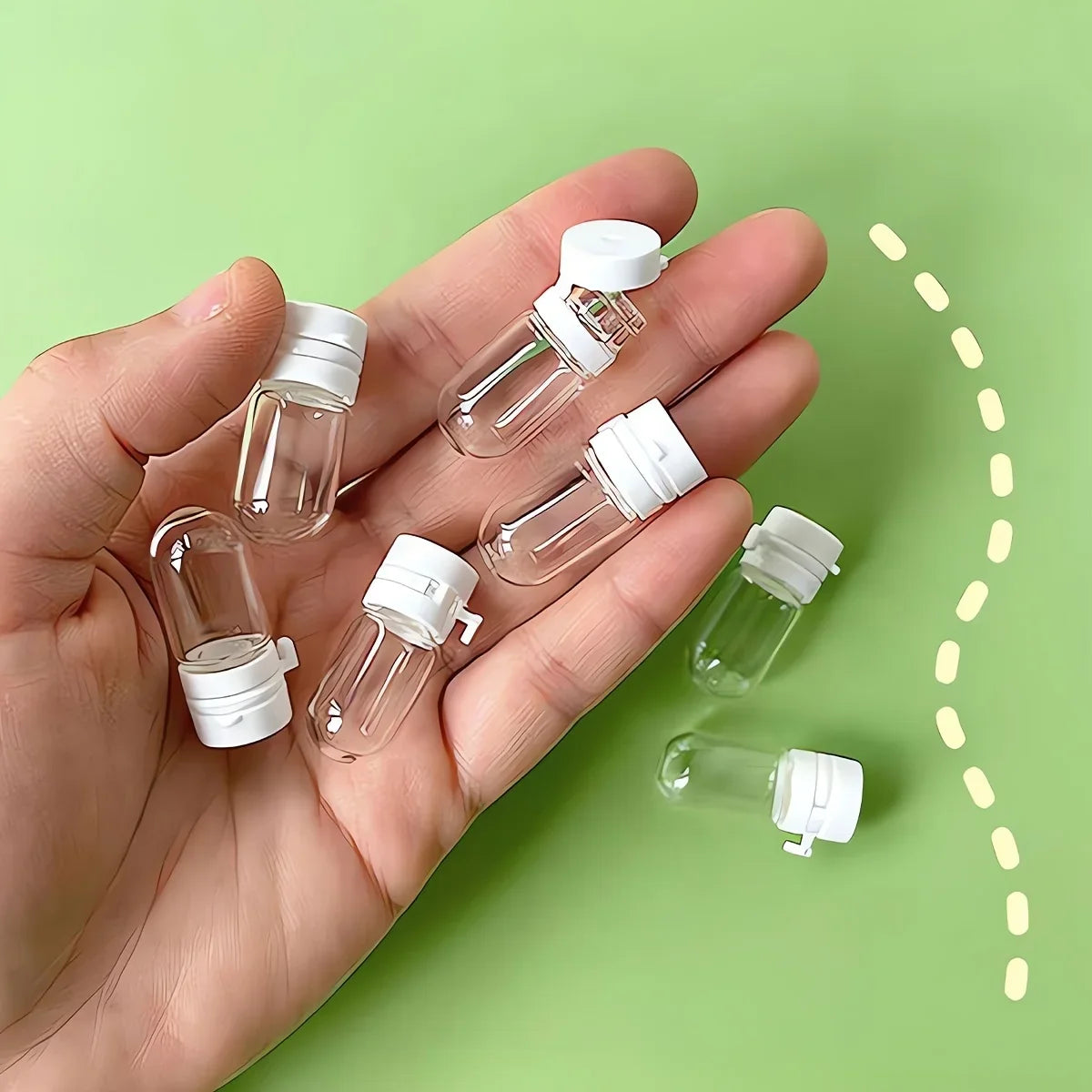 Portable Essence & Lotion Bottle Set – 10pc Leak-Proof Travel Dispensers