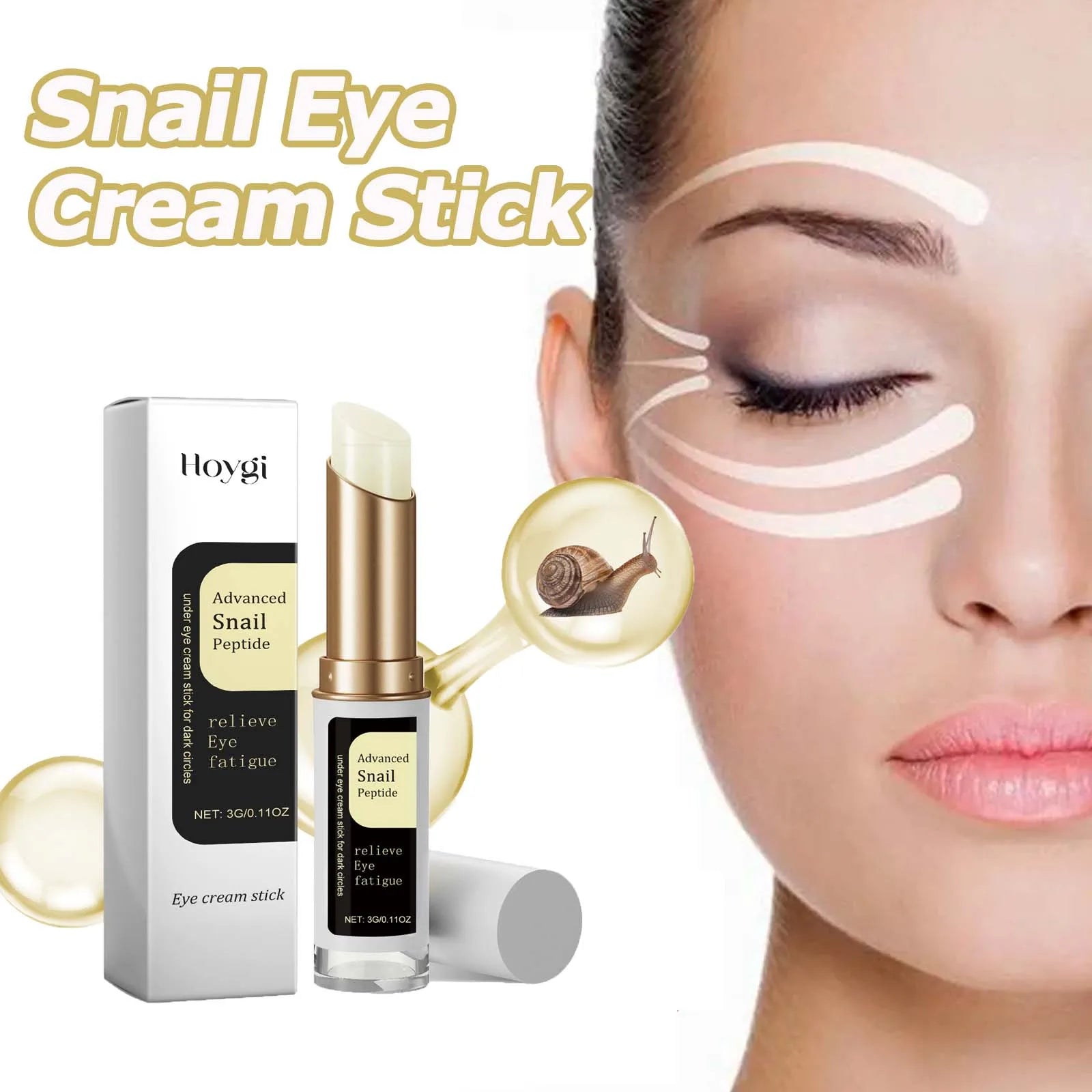 Snail Collagen Eye Cream Stick – Anti-Wrinkle, Dark Circle & Puffiness Treatment
