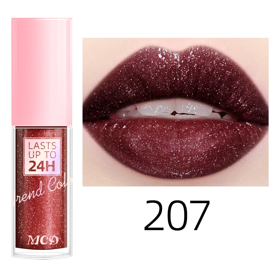 18-Color Waterproof Liquid Lipstick – Long-Lasting Lip Gloss & Moisturizing Lip Tint