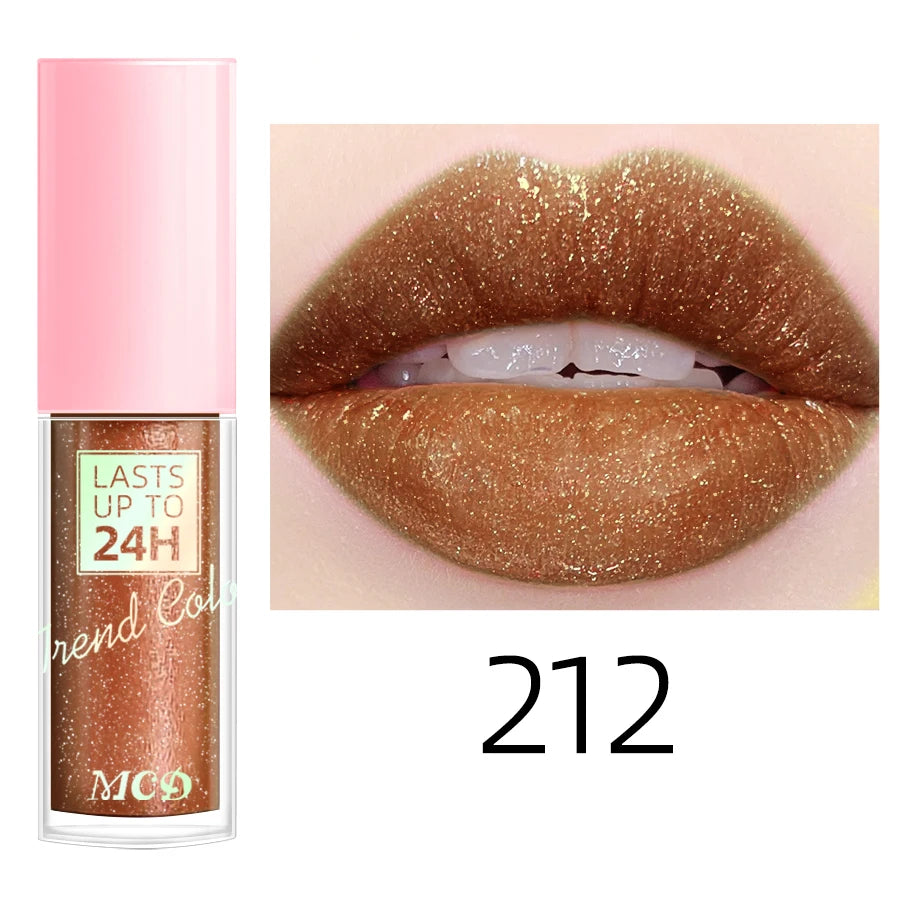 18-Color Waterproof Liquid Lipstick – Long-Lasting Lip Gloss & Moisturizing Lip Tint