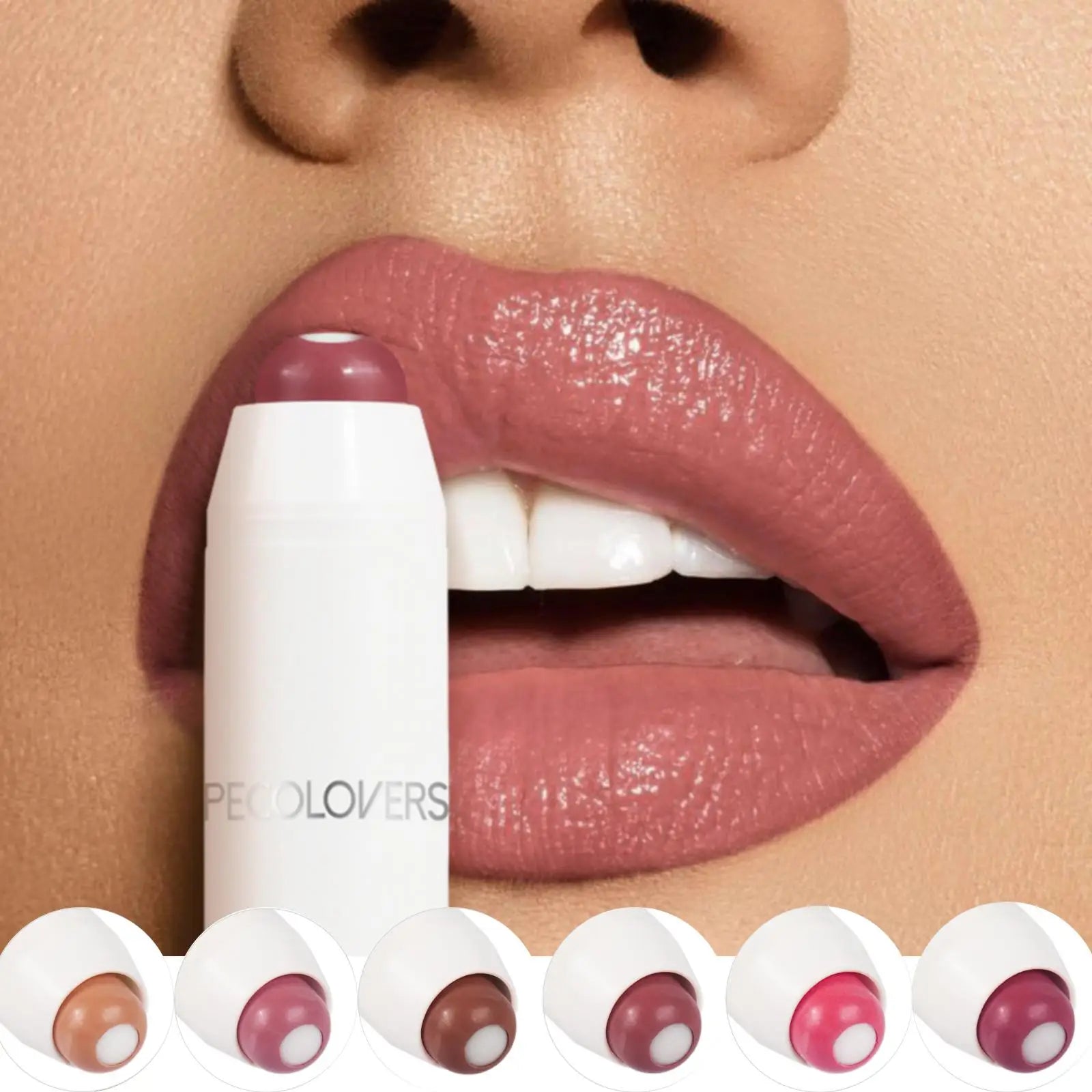 2-in-1 Matte Lipstick & Lip Balm – 6 Nude & Red Shades, Long-Lasting & Moisturizing